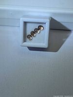 Four champagne zircon cabochons in display box