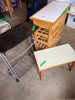 All three furniture pieces together showing overall condition