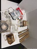 Overview of all parts on display board