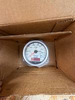 Front view of Fire Research Corp FP-400 flow gauge in box