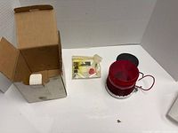 Beacon light, hardware bag, gasket and box displayed