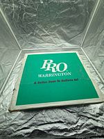 Pro Warrington boot box lid showing branding