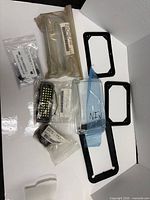 All items displayed including LED module, endcap, bulb, reflector, frames