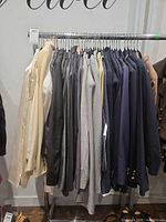Full rack of assorted womens blazers and jackets