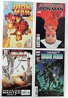 Front covers of all four bagged comics