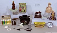 overview of entire lot arranged on display blocks