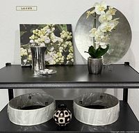 Entire lot on shelving showing all items together