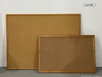 Both bulletin boards side by side for size comparison