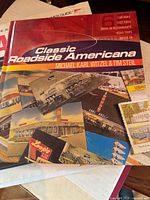 Front cover of Classic Roadside Americana showing collage graphics