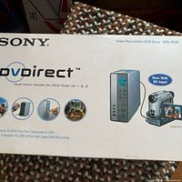 Front of Sony DVDirect VRD series DVD recorder retail box