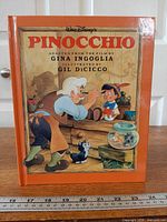 Front cover of Walt Disney's Pinocchio hardcover book