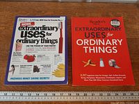 Front covers of both Reader's Digest softcover books with ruler for scale