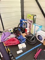 Group shot of all fitness items on shelf