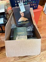 Box containing sealed Mother of Frankenstein volumes