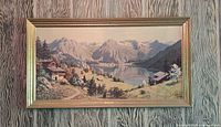 Full framed print on wall showing artwork and frame
