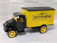 Three-quarter view of truck bank