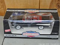 Front of boxed American Muscle 1957 Chevy Bel Air model