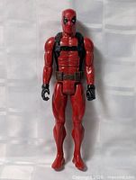 Full front view of Deadpool figure