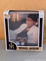 Front view of boxed Funko Pop Albums Michael Jackson Thriller figure