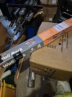 Retail box of BORA wall rack showing branding and length