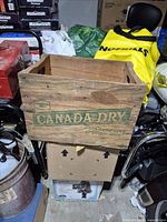 Front panel showing Canada Dry branding and overall crate exterior