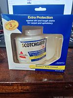 Front of Scotchgard 8 fl oz cartridge retail box