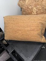 Rectangular cork pillow on cart