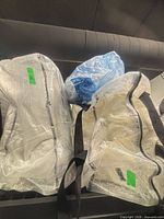 Bagged bedding sets on shelf