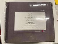 Front of sealed Jeffrey Fisher Hazleton drapery package showing label and colour