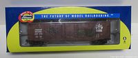 Front view of boxed Canadian National boxcar in window packaging