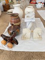 Group view of all items on plastic sheet