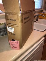 Closed box showing brand and product name