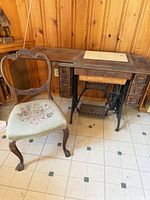 Table and chair full view
