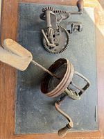 Apple peeler and butter churn insert full view