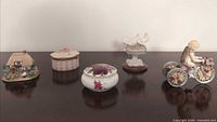 Group shot of all five bone china pieces