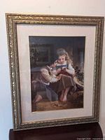 Framed print full view showing artwork and frame