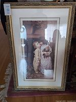Front view of framed children portrait print