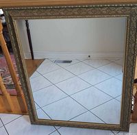 Front view of the mirror showing frame and reflection