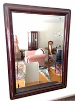 Front view showing full mirror and frame