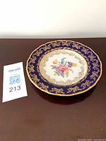 Full view of plate with size reference