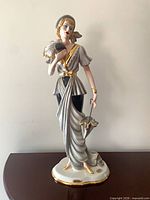 Front view of Cevik Art Deco porcelain figurine