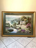 Framed giclée print full view leaning against wall