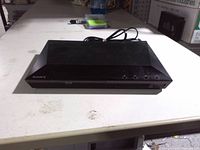 Front angled view of Sony Blu-ray player