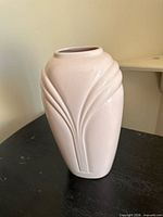 Front view showing fluted Art Deco design and color