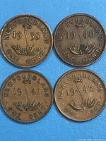 Obverse side showing dates and Newfoundland inscription