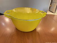 Casserole with lid assembled, showing color and form