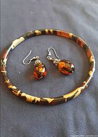 Bangle and earrings together