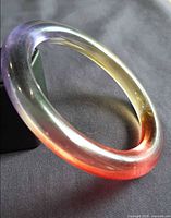 Full view of Lucite gradient bangle