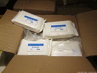 Open shipping case showing multiple wipe packs