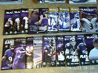 All 18 programs laid out two rows, showing variety of covers